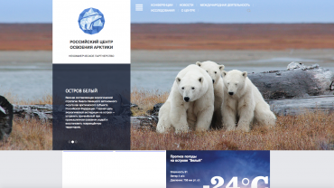 Заставка для - Сайт для Российского центра освоения Арктики