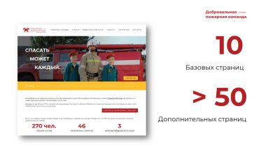 Заставка для - Сайт для пожарных добровольцев р-на им. Лазо Хабаровского края