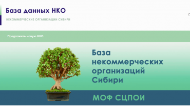 Заставка для - Разработка базы данных «Некоммерческие организации Сибири» для Ресурсного центра МОФ СЦПОИ